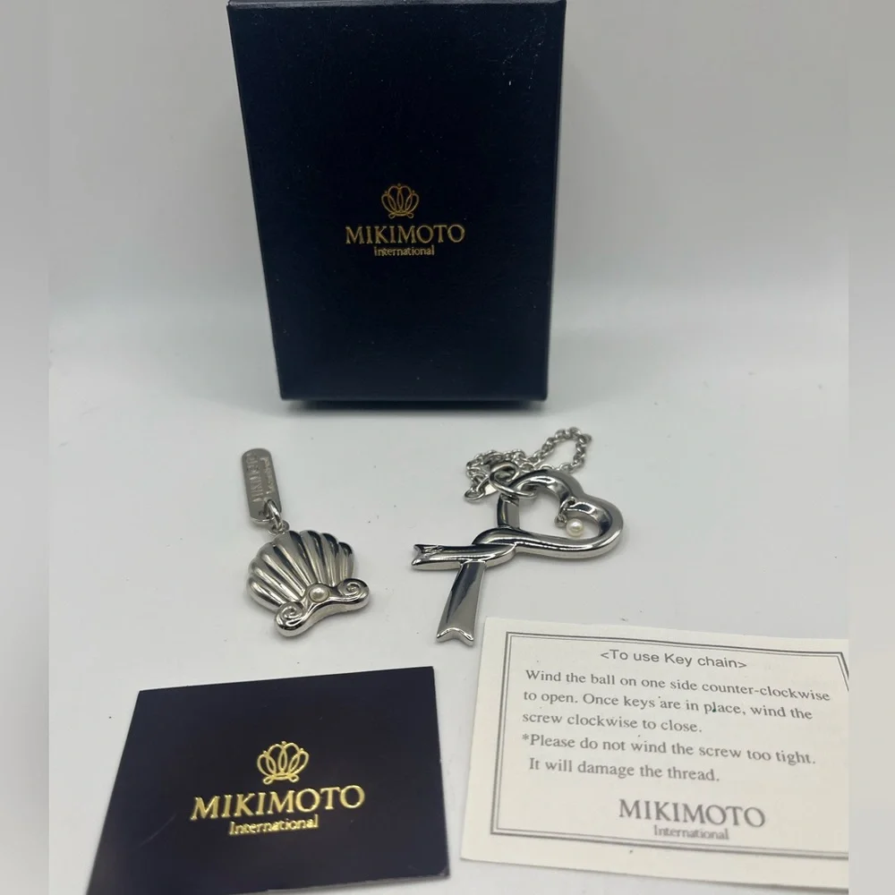 Mikimoto Silver Key and Card Holder